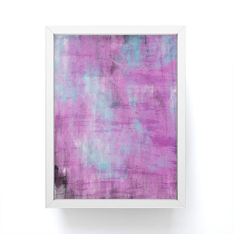 Allyson Johnson Purple Paint Framed Mini Art Print