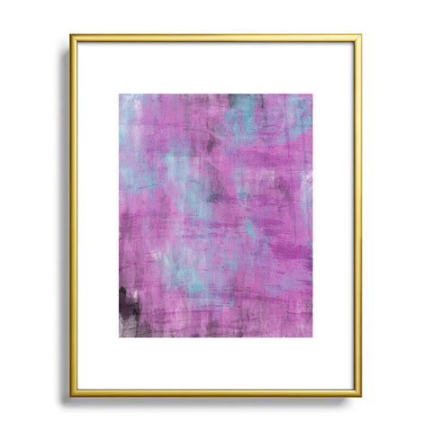 Allyson Johnson Purple Paint Metal Framed Art Print