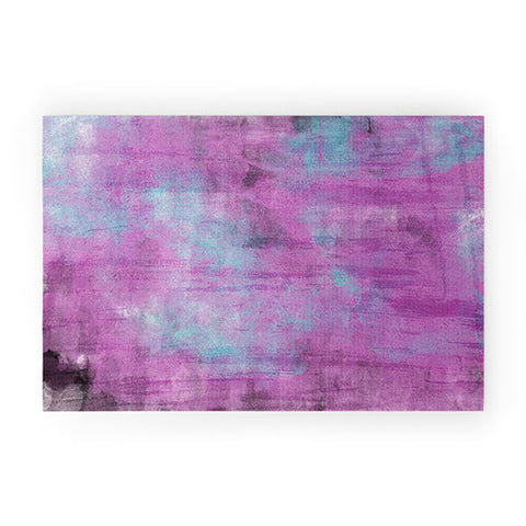 Allyson Johnson Purple Paint Welcome Mat