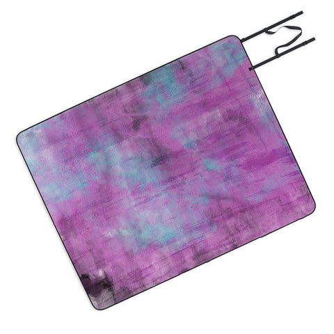 Allyson Johnson Purple Paint Picnic Blanket