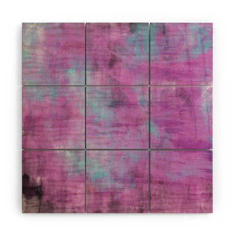 Allyson Johnson Purple Paint Wood Wall Mural