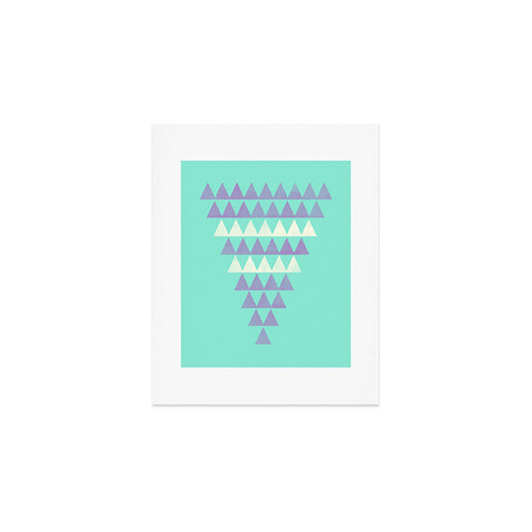 Allyson Johnson Purple Triangles Art Print