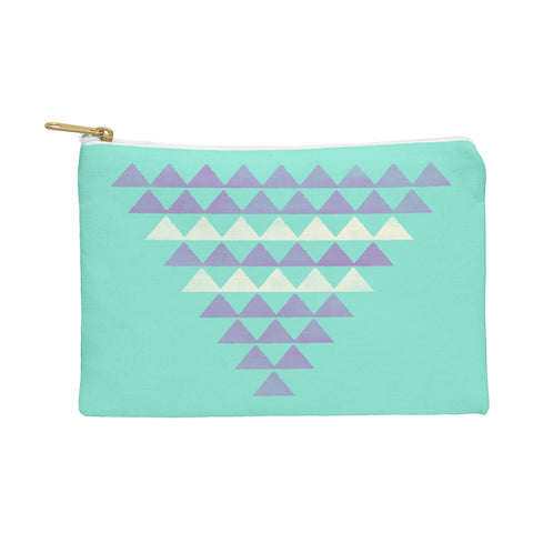 Allyson Johnson Purple Triangles Pouch