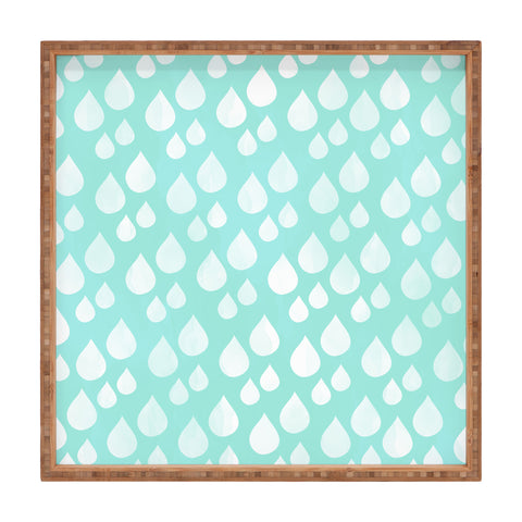 Allyson Johnson Rain Drops Square Tray
