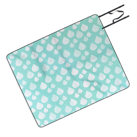 Allyson Johnson Rain Drops Picnic Blanket