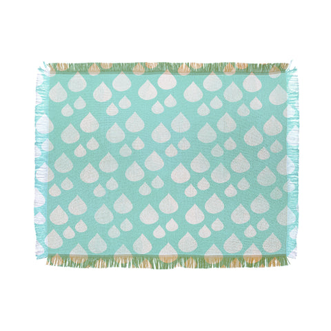 Allyson Johnson Rain Drops Throw Blanket