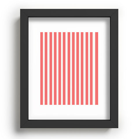 Allyson Johnson Red Stripes Recessed Framing Rectangle