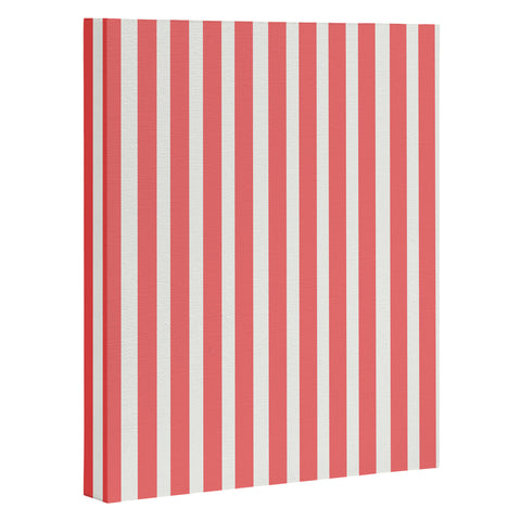 Allyson Johnson Red Stripes Art Canvas