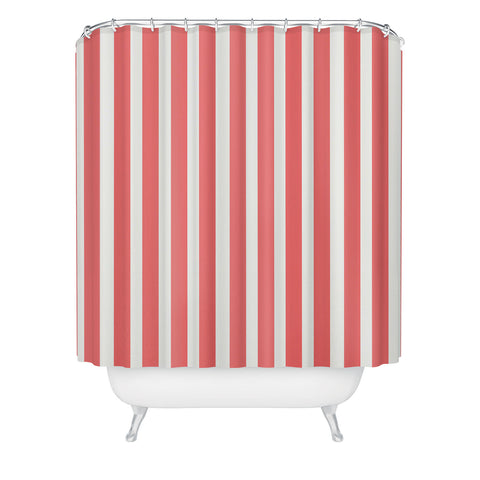 Allyson Johnson Red Stripes Shower Curtain