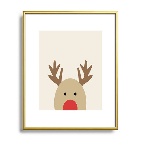 Allyson Johnson Reindeer Metal Framed Art Print
