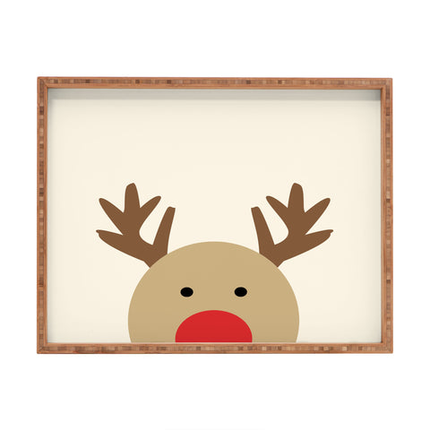 Allyson Johnson Reindeer Rectangular Tray