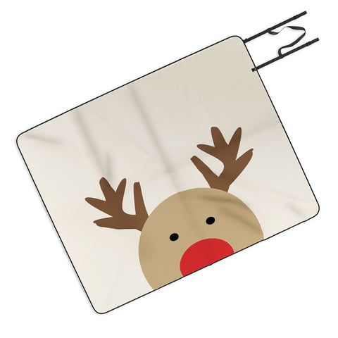 Allyson Johnson Reindeer Picnic Blanket