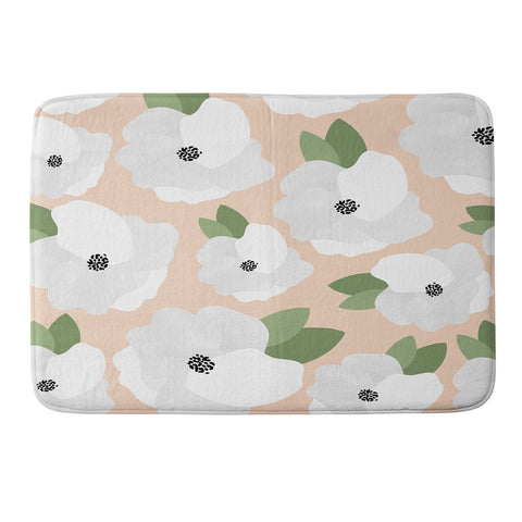 Allyson Johnson Romantic Floral Memory Foam Bath Mat