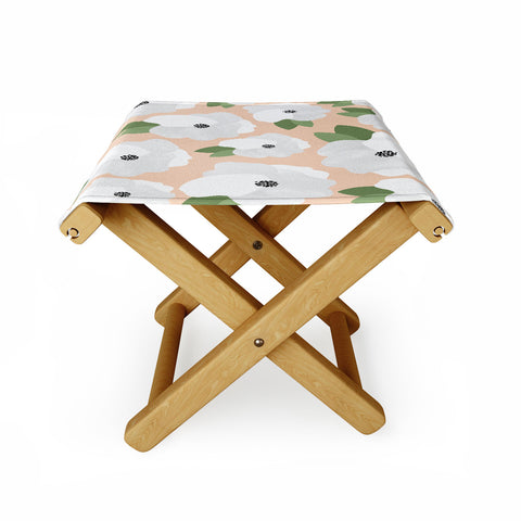 Allyson Johnson Romantic Floral Folding Stool