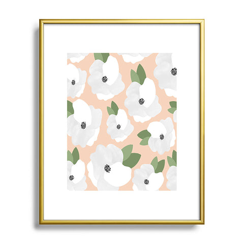 Allyson Johnson Romantic Floral Metal Framed Art Print