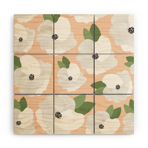 Allyson Johnson Romantic Floral Wood Wall Mural