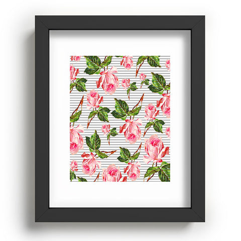 Allyson Johnson Roses and stripes Recessed Framing Rectangle