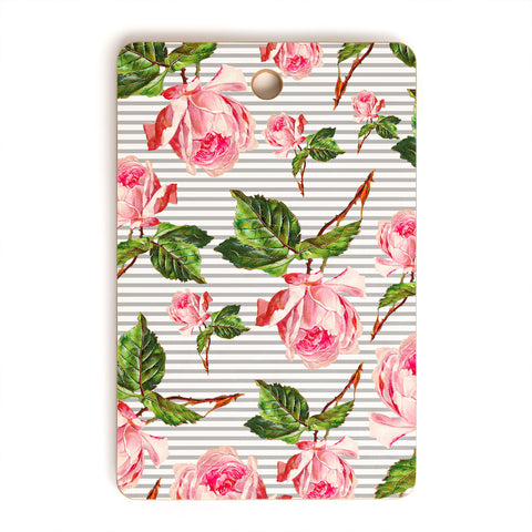Allyson Johnson Roses and stripes Cutting Board Rectangle