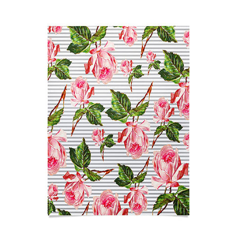 Allyson Johnson Roses and stripes Poster