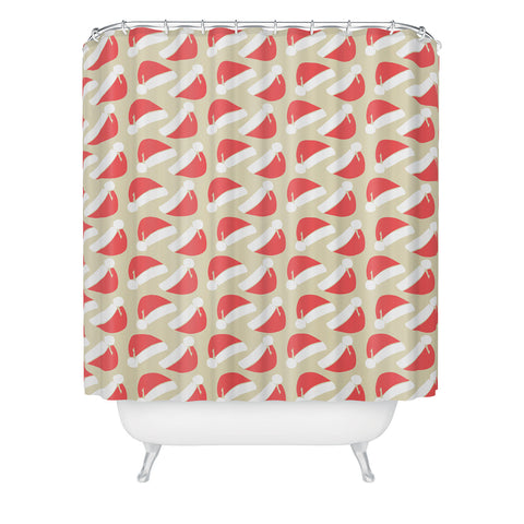 Allyson Johnson Santa Hats Shower Curtain