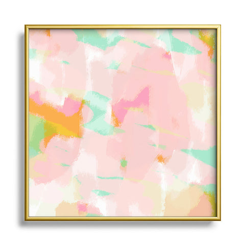 Allyson Johnson Sarah Metal Square Framed Art Print