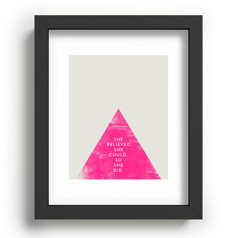 Allyson Johnson She Believed She Could Recessed Framing Rectangle