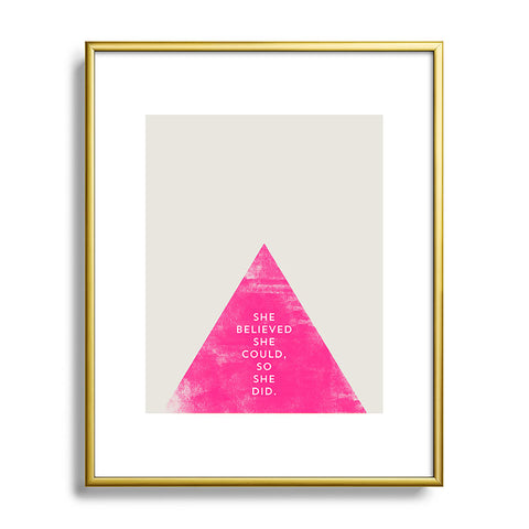 Allyson Johnson She Believed She Could Metal Framed Art Print