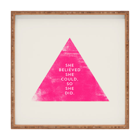 Allyson Johnson She Believed She Could Square Tray