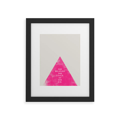 Allyson Johnson She Believed She Could Framed Art Print