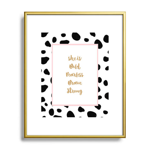 Allyson Johnson She is everything Metal Framed Art Print