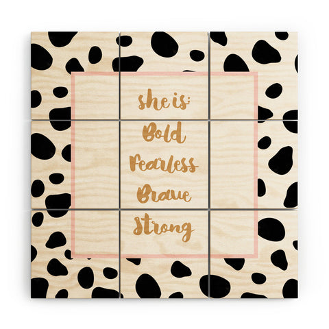 Allyson Johnson She is everything Wood Wall Mural