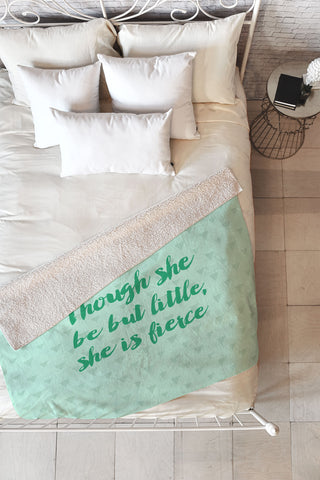 Allyson Johnson She is Fleece Throw Blanket