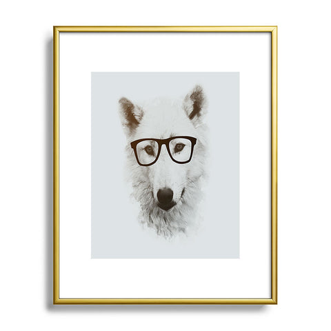 Allyson Johnson Smart Wolf Metal Framed Art Print