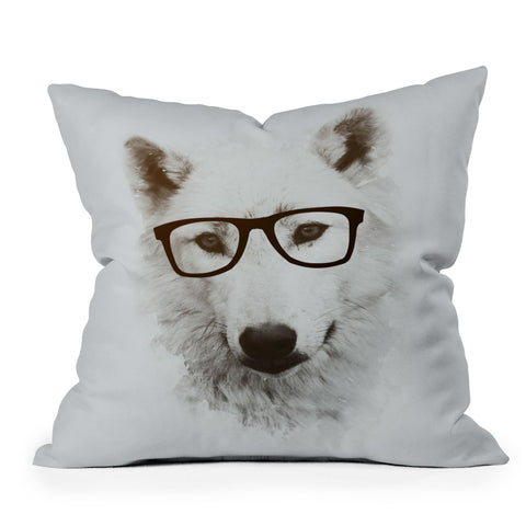 Allyson Johnson Smart Wolf Throw Pillow