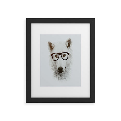 Allyson Johnson Smart Wolf Framed Art Print