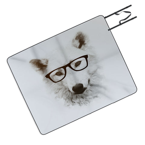 Allyson Johnson Smart Wolf Picnic Blanket