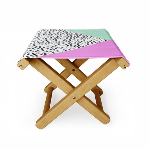 Allyson Johnson Spotted Modern Folding Stool