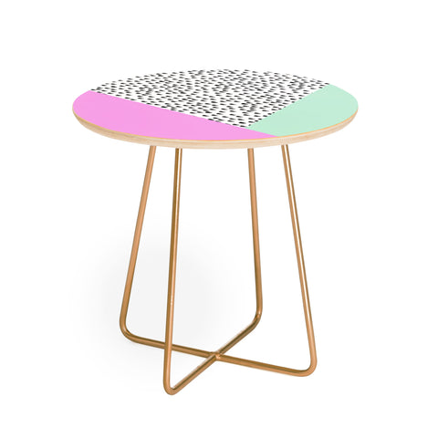 Allyson Johnson Spotted Modern Round Side Table