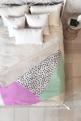 Allyson Johnson Spotted Modern Fleece Throw Blanket