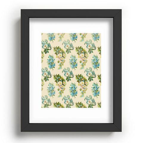 Allyson Johnson Spring Blue Floral Recessed Framing Rectangle