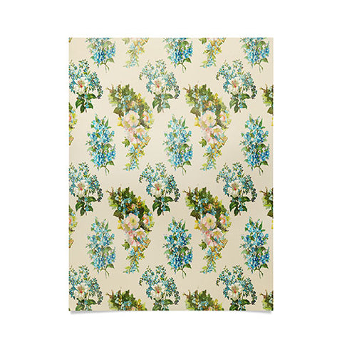 Allyson Johnson Spring Blue Floral Poster