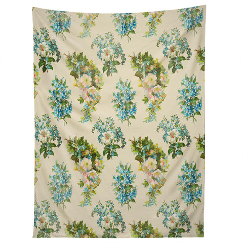 Allyson Johnson Spring Blue Floral Tapestry
