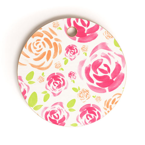 Allyson Johnson Spring is here Cutting Board Round