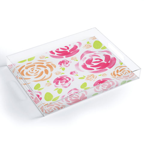 Allyson Johnson Spring is here Acrylic Tray