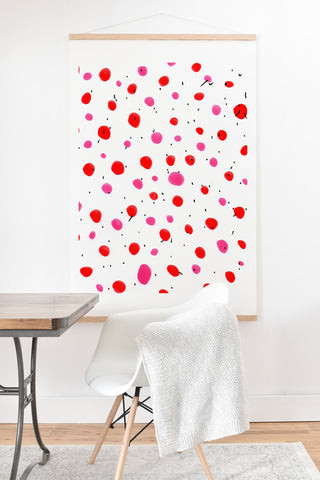 Allyson Johnson Strawberry Bubble Gum Art Print And Hanger