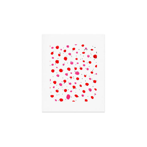 Allyson Johnson Strawberry Bubble Gum Art Print