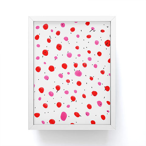 Allyson Johnson Strawberry Bubble Gum Framed Mini Art Print