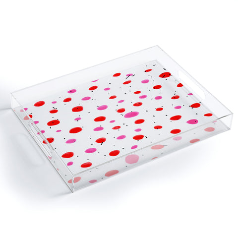 Allyson Johnson Strawberry Bubble Gum Acrylic Tray