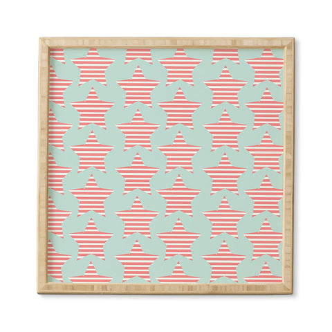Allyson Johnson Stripes And Stars Framed Wall Art