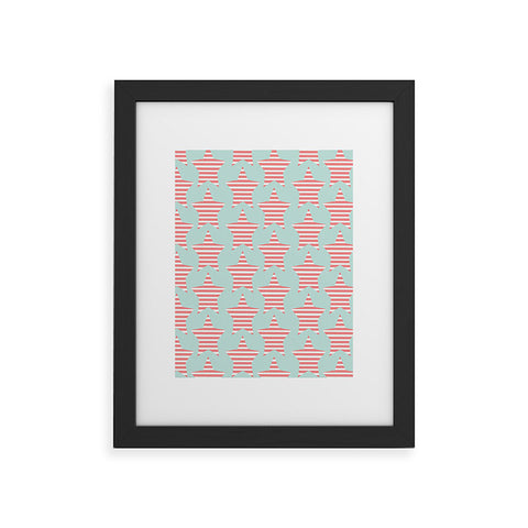 Allyson Johnson Stripes And Stars Framed Art Print